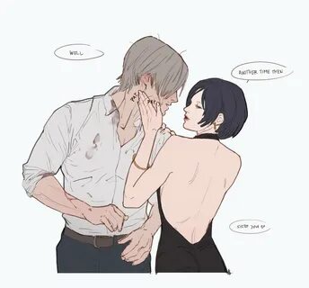 Leon x ada Comics Скачать Ада Вонг и Леон Кеннеди арт.