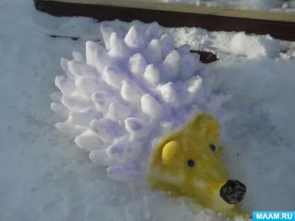 Из снега фигуры своими руками для детского