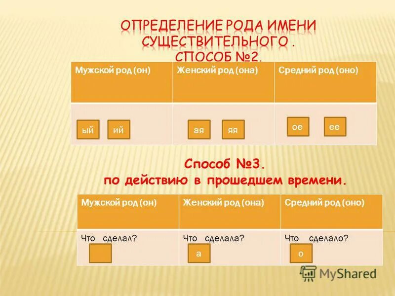 степень женский род