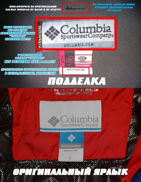 Подлинность фирмы. Оригинальная бирка коламбия. Columbia оригинал этикетка. Куртка коламбия бирки.