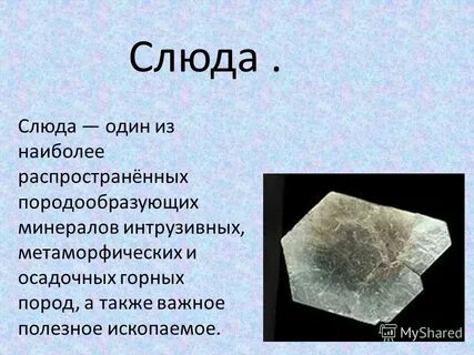 Слюда это минерал или горная порода 2