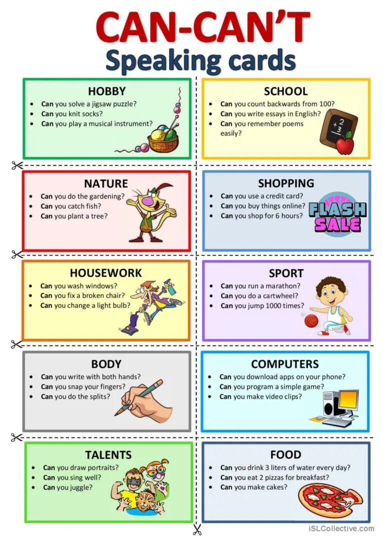 I must can t. Карточки для speaking. Can speaking Cards. Speaking Cards английскому языку. Разговорные карточки can cant.