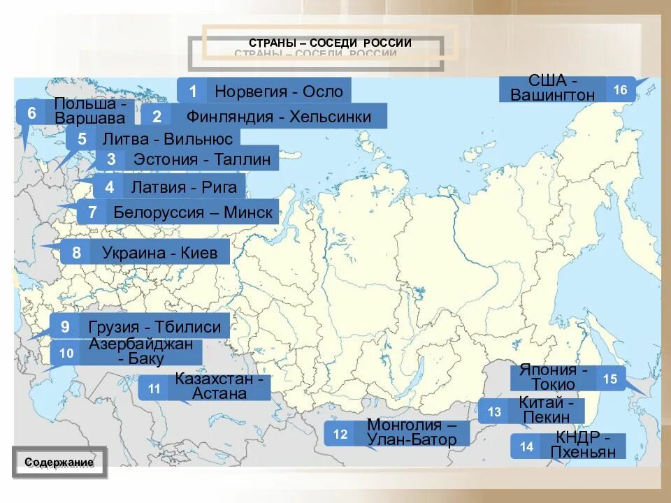 Страны соседи россии финляндия польша азербайджан. Государства граничащие с Россией и их столицы. Столицы стран граничащих с Россией на карте. Столицы государств граничащих с Россией. Государства граничащие с Россией на карте.