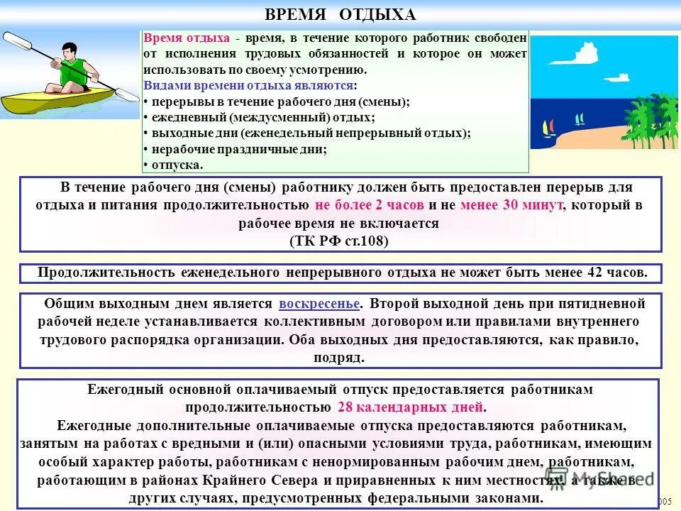 Трудовой кодекс время работы и отдыха. Время отдыха. Видами времени отдыха являются. Время отдыха охрана труда. Время отдыха по трудовому праву.