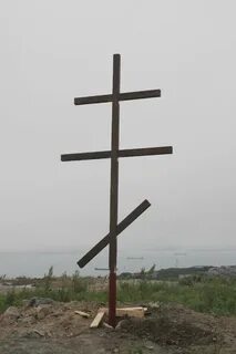 Установка креста на передовых рубежах