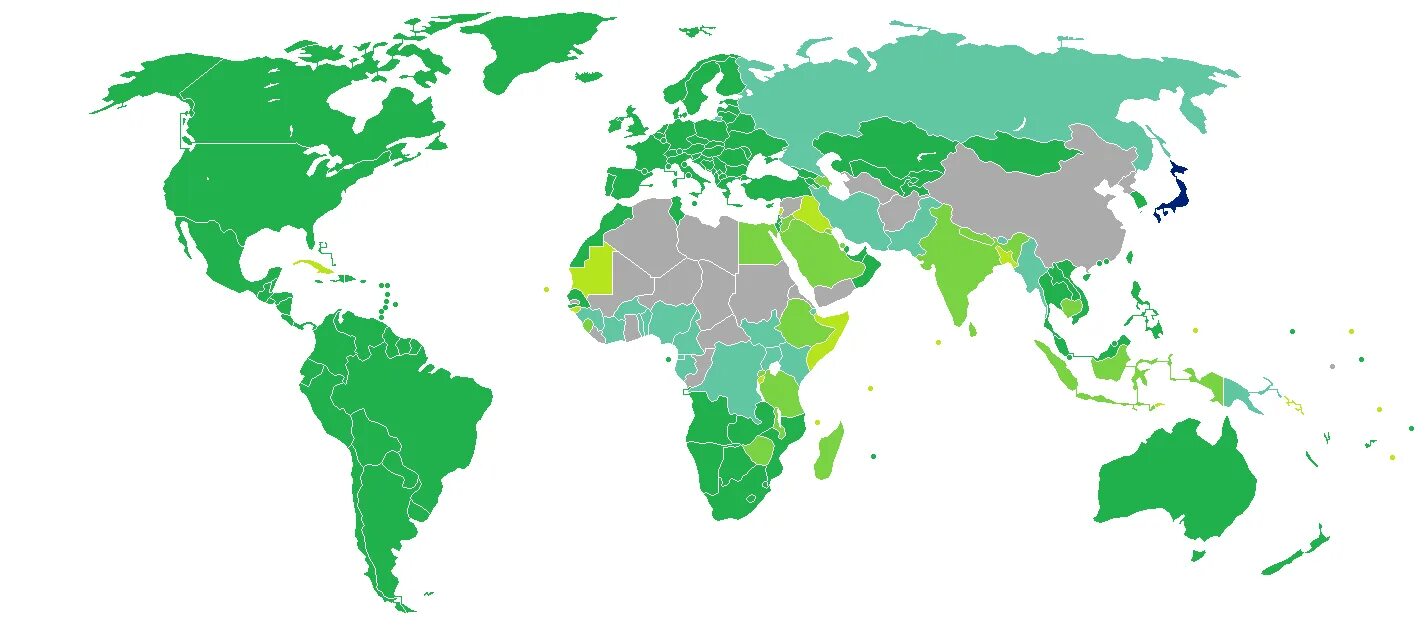 Climate change vulnerability map. Western countries. Western countries. Certain countries. Job map.