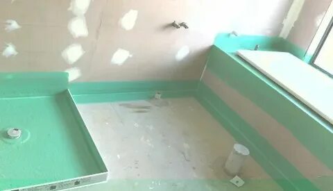 Влагостойкий гипсокартон для ванной комнаты под плитку