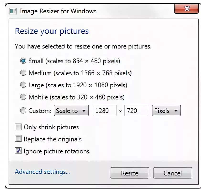 V resize. Resize image. light image resizer.