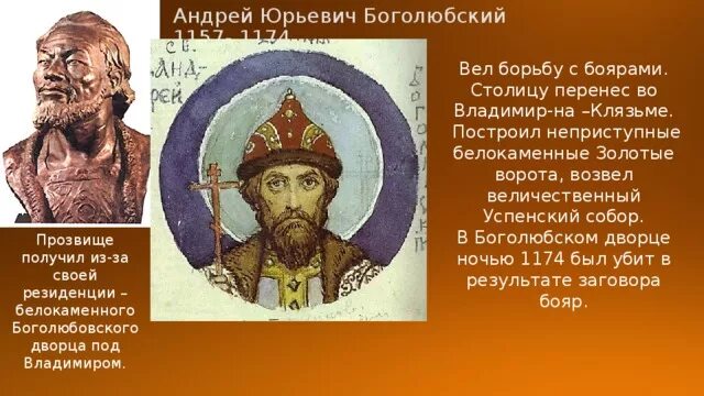 Столица во владимире при каком князе. Столица во владимире при каком князе