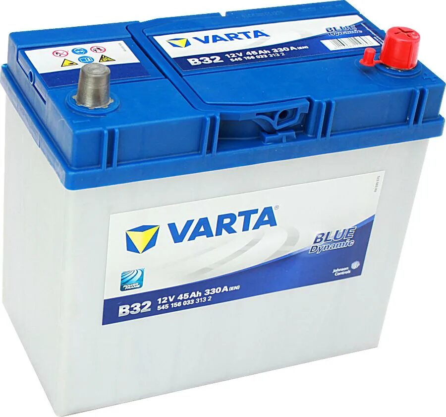 Varta Blue Dynamic 545156033. Varta b32 12v 45ah 330a. Аккумулятор Varta b32 12v 45ah. Аккумулятор варта 52 а/ч. 12v 45ah