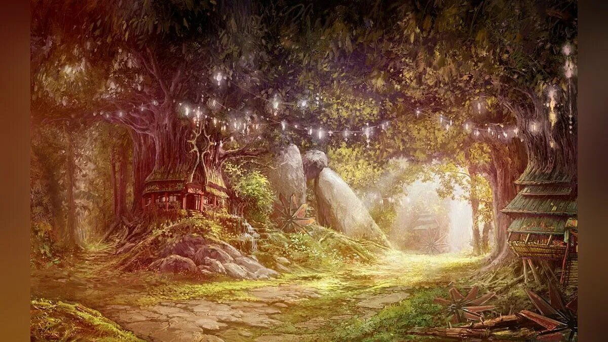 Фея динь динь замок. Картины фэнтези художника shu mizoguchi. Эльфийский лес. Места фея. Места фея.