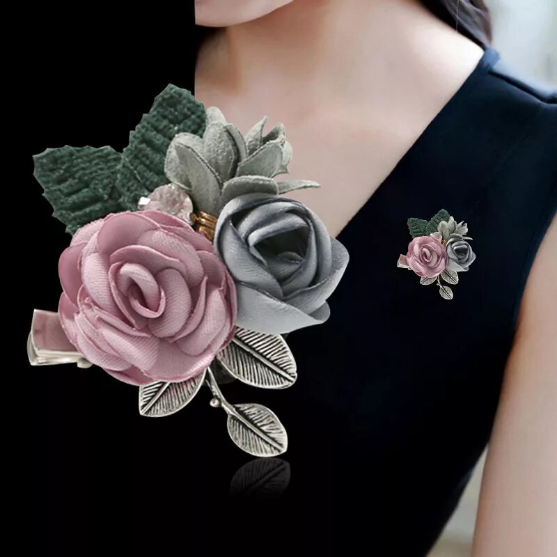 брошь на платье своими руками. платье с брошью. брошка на платье. цветочки из ткани для декора. украшение цветами.
