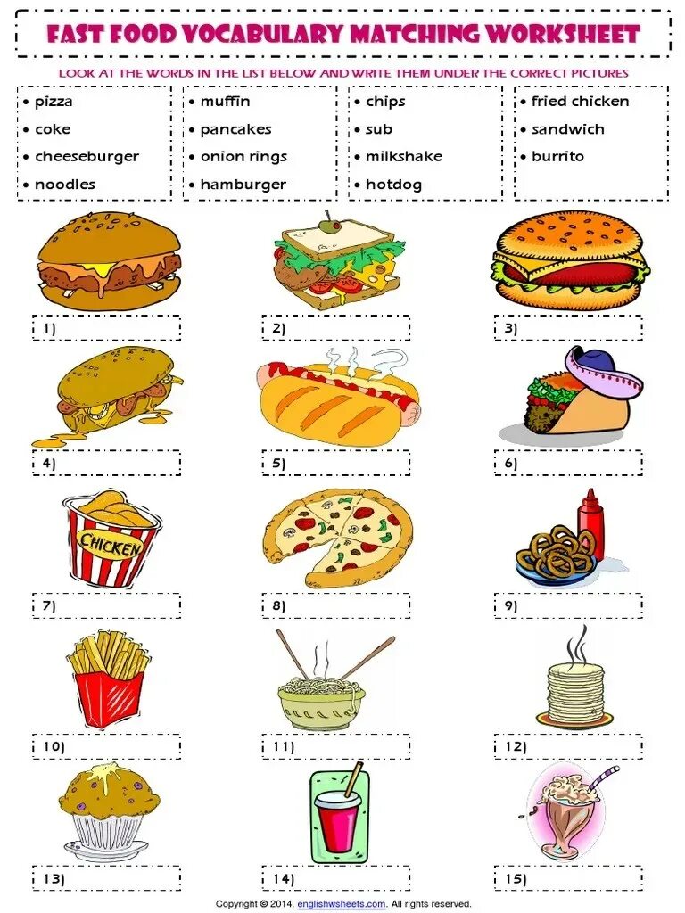 Fast food Worksheets. Food в английском языке упражнения. Food ESL Worksheets. Задания по английскому языку на тему фаст фуд.