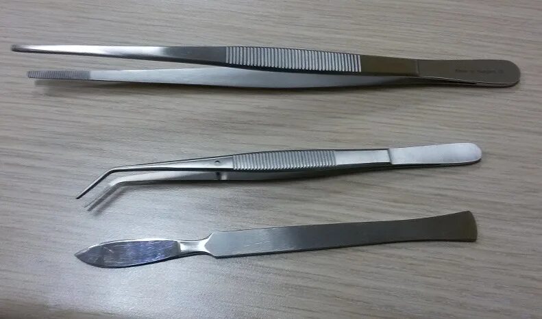 Лабораторные приборы:пинцет скальпель. Скальпель Helmut Ruck. Пинцет для моделирования. Хирургический нож.