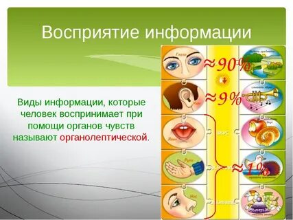 Схема восприятия информации