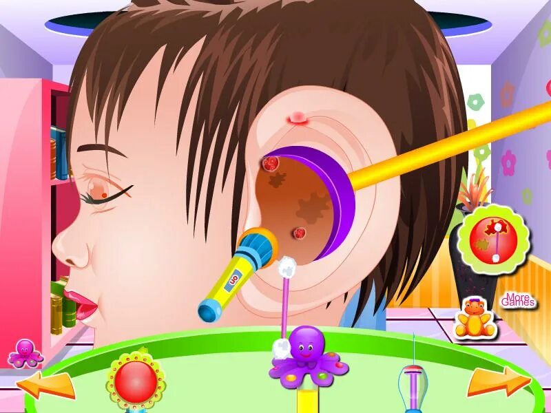 Включи генцуха игры. Внимательные ушки игра для детей. Игра ушами хлопает. Интерактивные игры врач для детей.