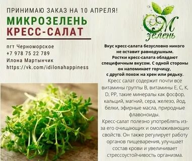 Вред микрозелени для организма