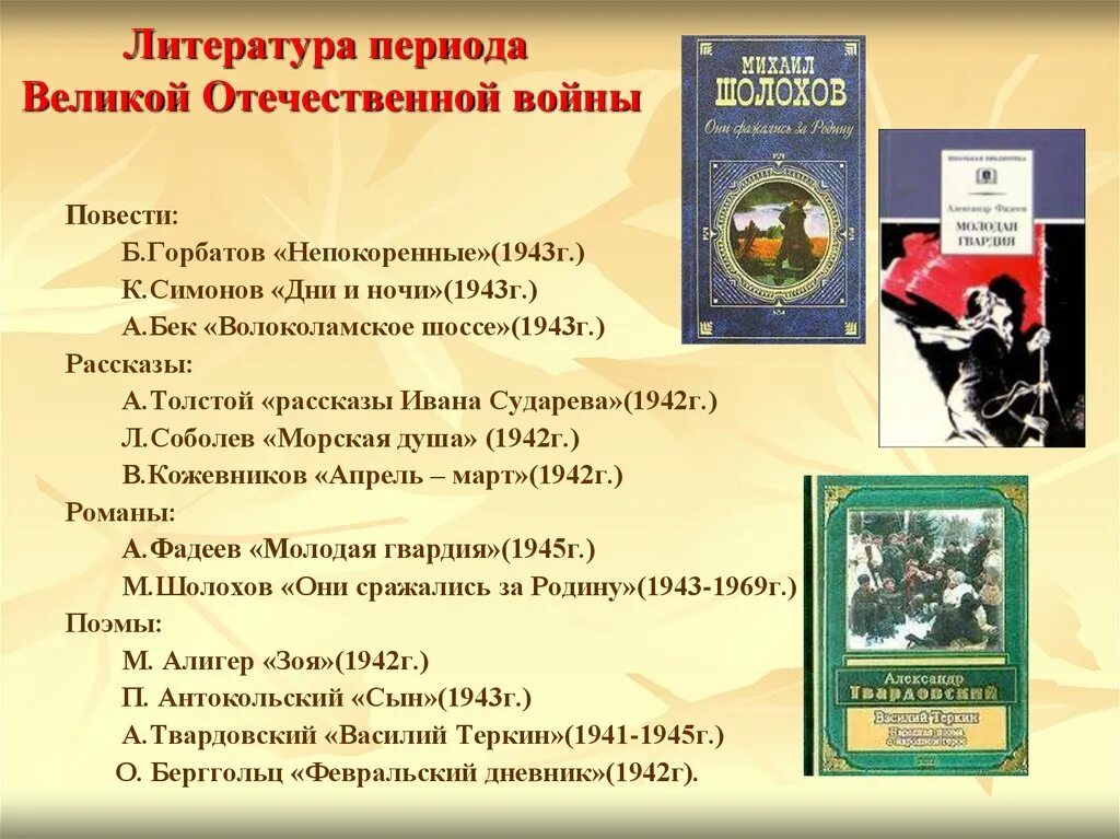 Произведения о вов 8 класс. Литература Великой Отечественной войны. Литераторы Великой Отечественной войны. Литература периода ВОВ. Литература периода Великой Отечественной войны 1941-1945.