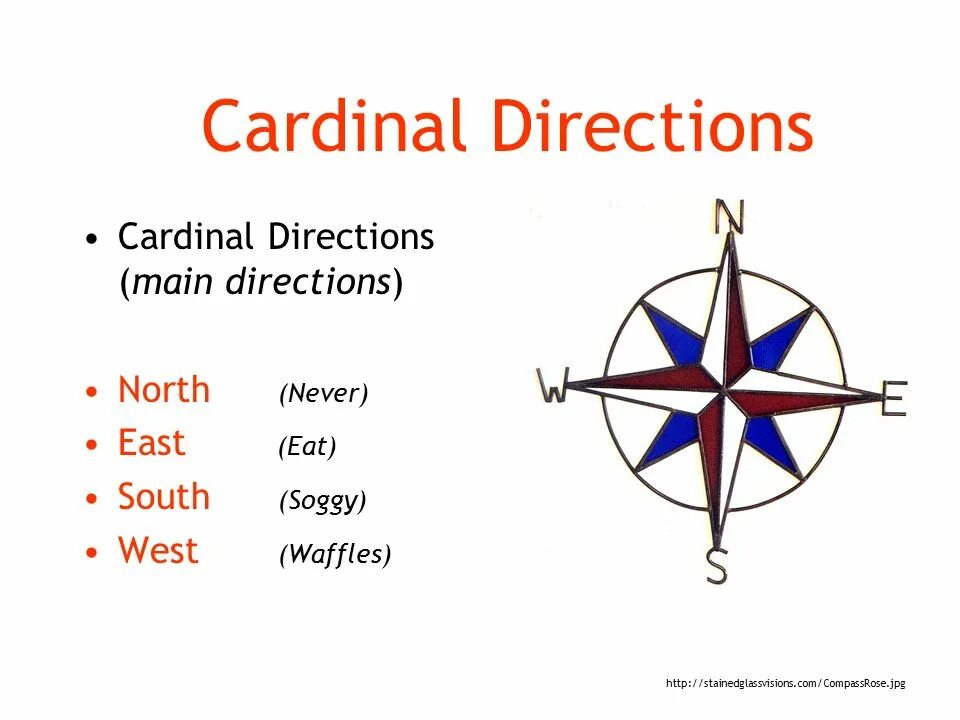 Стороны света перевод на русский. Стороны света на англ яз. Cardinal Directions. A+A Cardinal схема. Стороны света на латыни.