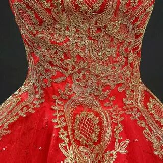 Красное золотое прозрачное