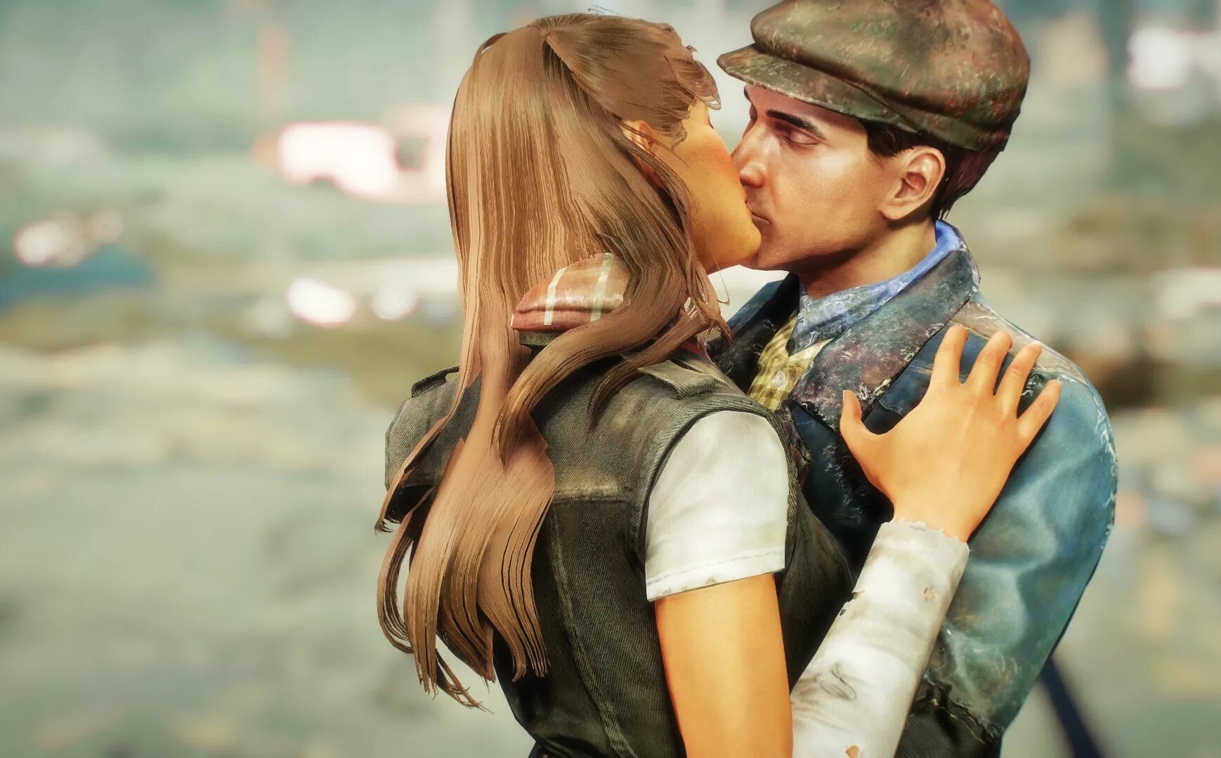 Fallout 4 отец. Фоллаут 4 поцелуй. fallout 4 mod поцелуй. фоллаут 4. объятия любви. фоллаут 4 моды на поцелуи.