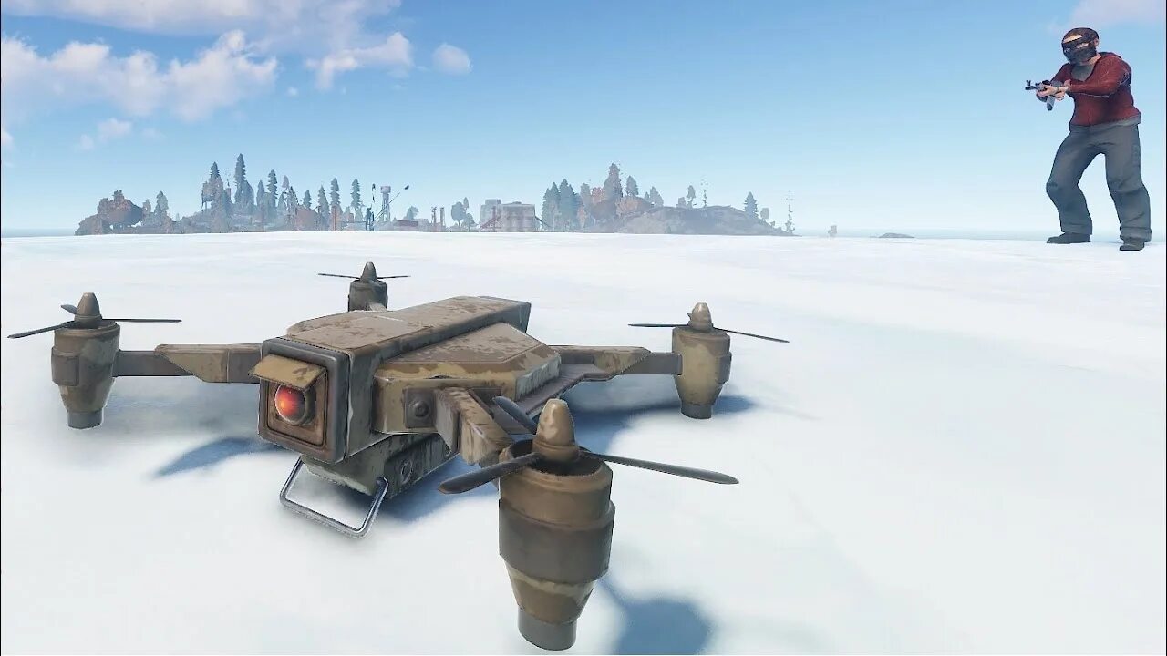 Как управлять коптером в раст. Подводная лодка rust. дрон rust. субмарина раст. подлодка раст.