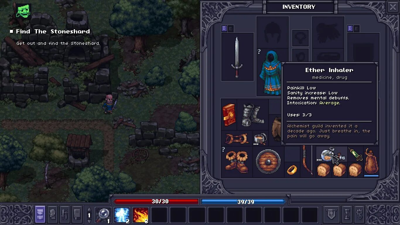 Stone shards. Рогалик Stoneshard. Игра stonasherd. Roguelike игры. Stoneshard инвентарь.