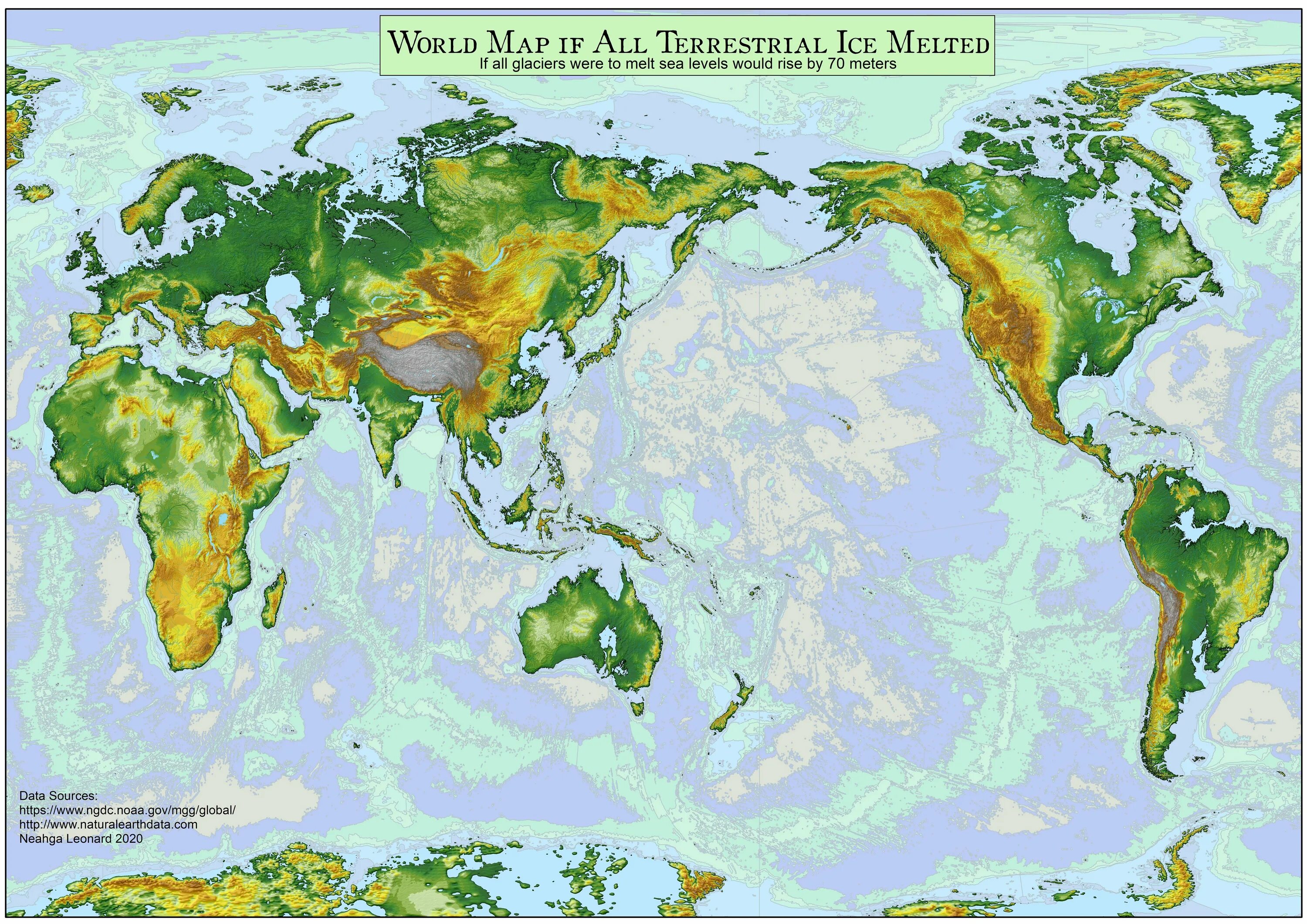 Уровень мирового океана был. Карта земли при повышении уровня мирового океана на 70 метров. Карта при глобальном потеплении. Увеличение уровня мирового океана.