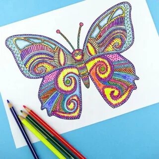 Раскрашенные фломастерами