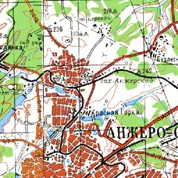 Анжеро судженск на карте