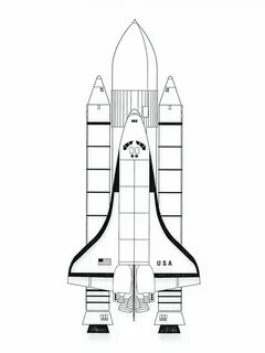 Чертеж ракеты space