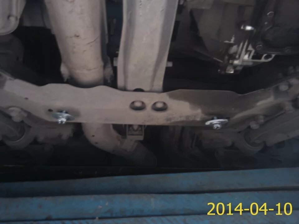 Установка защиты двигателя - Nissan Primera (P12), 1,6 л, 2006 года своими рукам