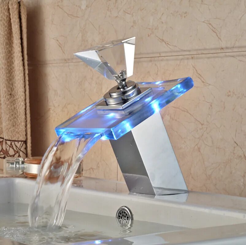 Смеситель водопад для раковины с подсветкой. Смеситель mixer modern bath faucet. Стекло кран. Пирекс двухходовой стеклянный кран лабораторный. Смеситель водопад строймикс.