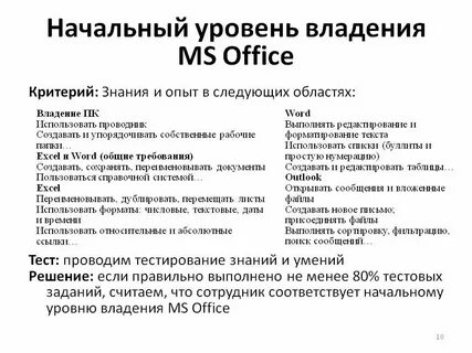 Умение работать с понятиями