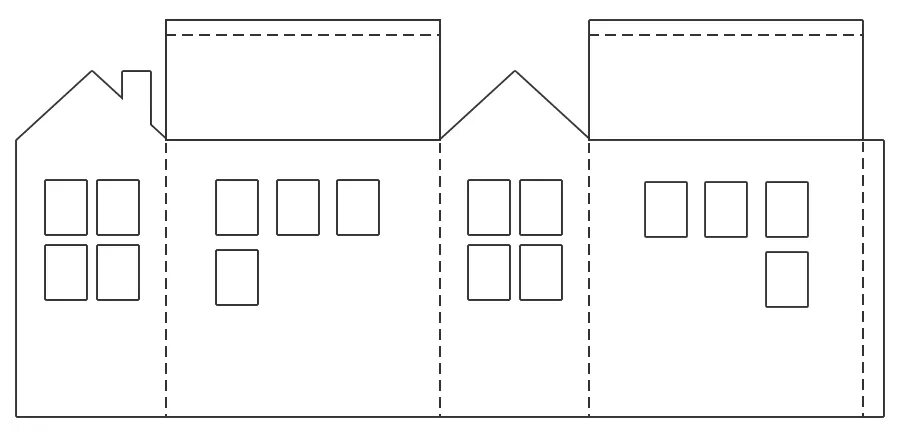 Дом из бумаги шаблоны для вырезания. Развертка домика. Развертка бумажного домика. Объемный домик. Развертка домика для ребенка.