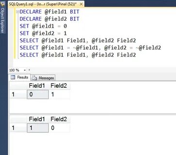 Sql set variable