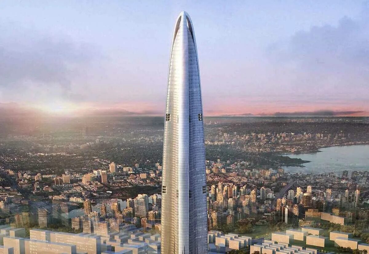 В каком городе находится самый высокий небоскреб. Башня Бурдж Халифа. Ухань Гринлэнд Сентер. Ухань небоскребы. Небоскрёб Мурьян-Тауэр.