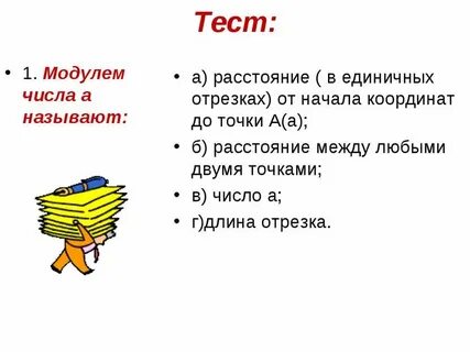 Назовите модуль числа 1