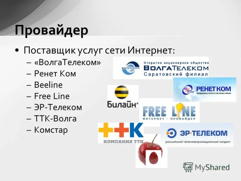 Провайдер сетевых услуг. Названия фирм поставщики сетевых услуг. Название провайдера. Провайдер примеры. Интернет провайдеры имя