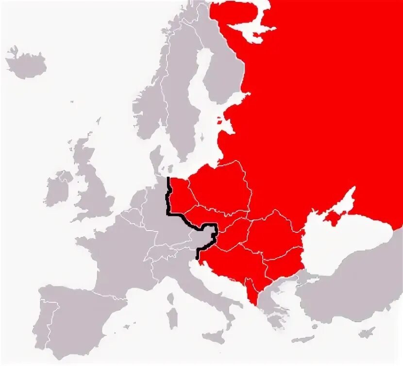 Железный занавес на карте Европы. Железный занавес в Европе. Границы железного занавеса. Европа 1946.