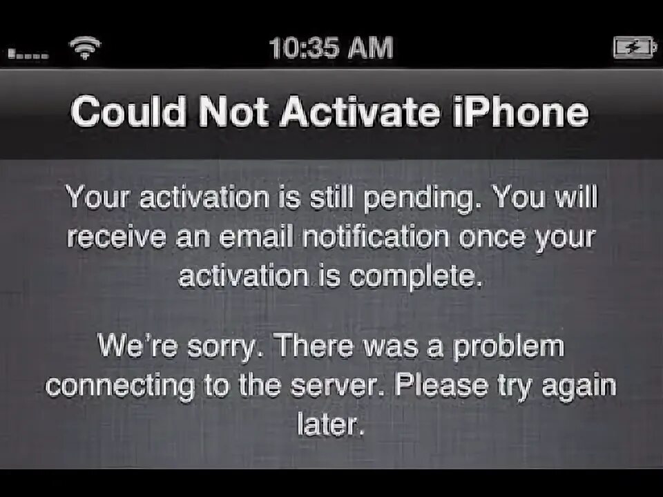 Could not activate remote peer. Could not activate iphone. не activate.