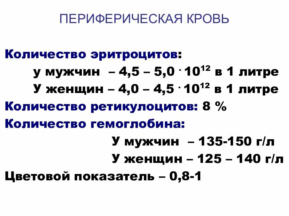 Количество в единице объема эритроцитов человека. Количество эритроцитов в 1 л крови. количество эритроцитов в 1 литре крови у женщин. норма эритроцитов в 1 мм3 крови. количество гемоглобина переферическомкрови составляет.