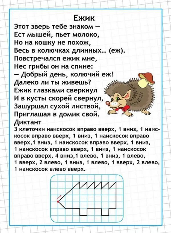 Летел ежик задача. Графический диктант ежик. графический диктант ёжик для дошкольников. ежик по клеточкам для дошкольников. графический диктант для дошкольников.