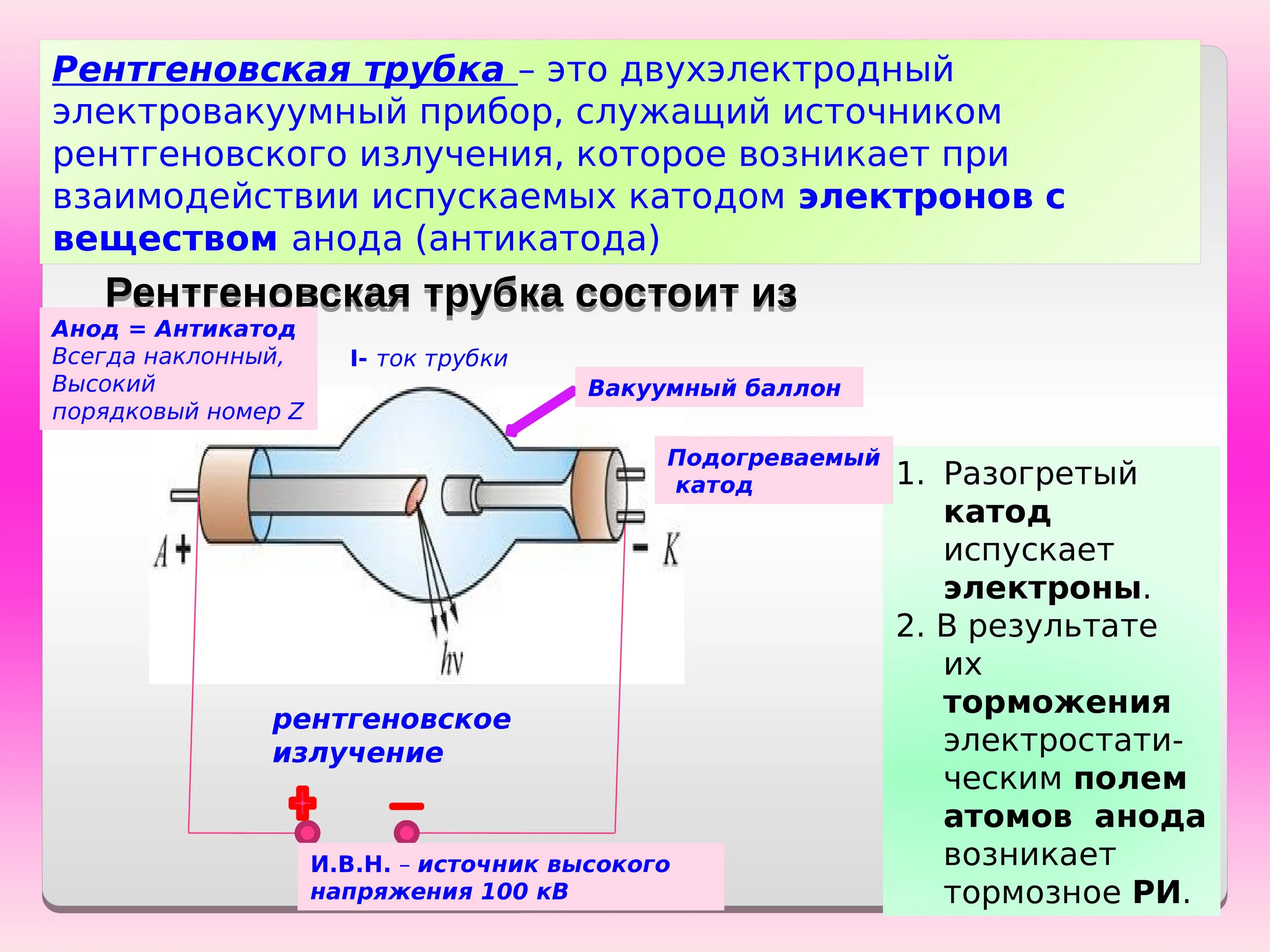 Рентгеновская трубка из рентген аппарата. Катод и анод в рентгеновской трубке. Принцип работы рентгеновской трубки. Устройство и принцип действия рентгеновской трубки.