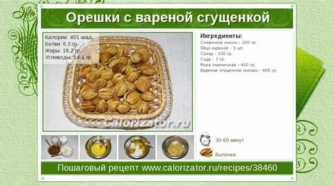 Корзиночка сколько калорий