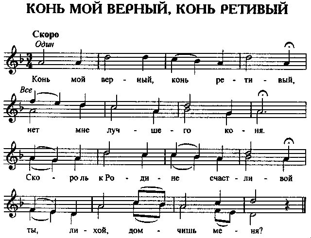 Народная песня кони мои кони. Ноты народных песен для фортепиано. Партитура для детей. Народная песня кони мои кони. Народная песня кони мои кони.