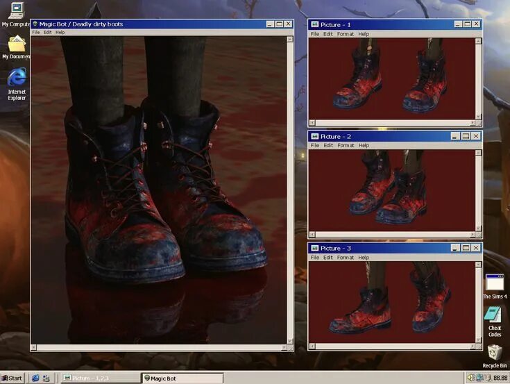 Magic bot sims. Симс 4 маджик бот обувь. бот шуз. magic boots. грязные ботинки в aaa играх.