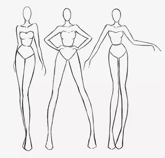 Рисунки моделей для эскизов одежды с одеждой (47 фото) .