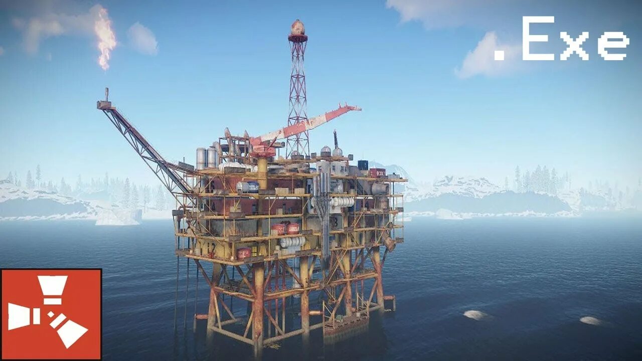 Large oiled. Раст oil rig. маленькая нефтевышка раст. large oil rig. нефтеплатформа rust.