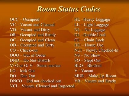 Room codes